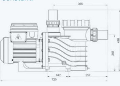 2023 EAKP100 1HP Bombas de piscina para piscina