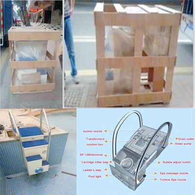 filtros de areia comerciais da piscina de 220V 1.5HP