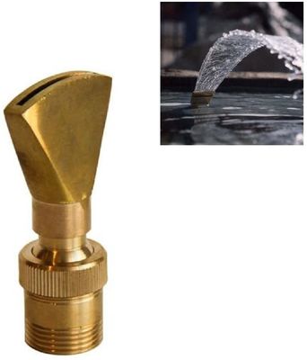 1" lagoa de água ajustável inteiramente de bronze Sprilker do jato do bocal da fonte de água do fã do sentido
