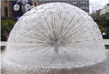 1,5" bocais de cristal da fonte da dança 3D do hemisfério
