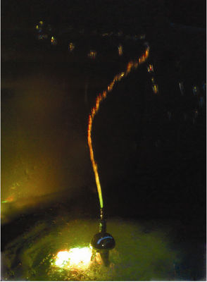 1" rotação de bronze Dragon Water Fountain Jet Nozzle 3m3/h de Chrome