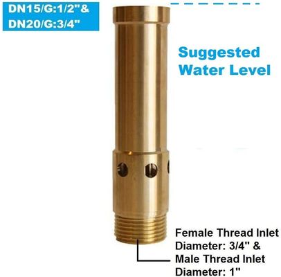 7.3 - bocal de bronze do bebedoiro automático da fonte DN15 de 43psi 1/2”