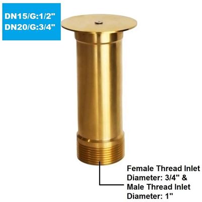 Grande bocal de bronze da fonte de Bell da água DN50