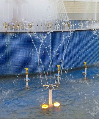 Bocais de bronze da fonte da lagoa das cabeças de pulverizador da fonte de água do bocal de jato da fonte da pirueta