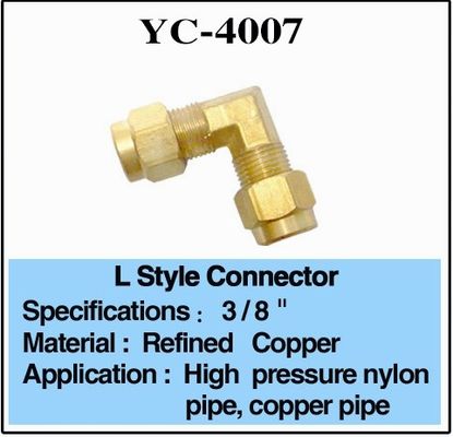 3/8" em forma de L de bronze de alta pressão conectores da fonte de água