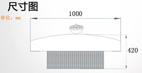 pulverizador alto 1000mm SS304 de 6m que flutuam o projeto musical da fonte
