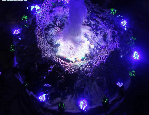 380v coloridos 3m iluminam acima a fonte de água