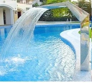 Jato de aço inoxidável da cachoeira da piscina 1.5m