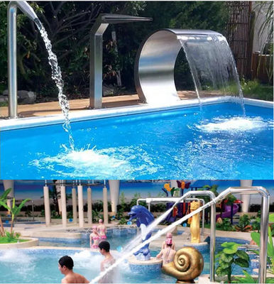 Jato de aço inoxidável da cachoeira da piscina 1.5m