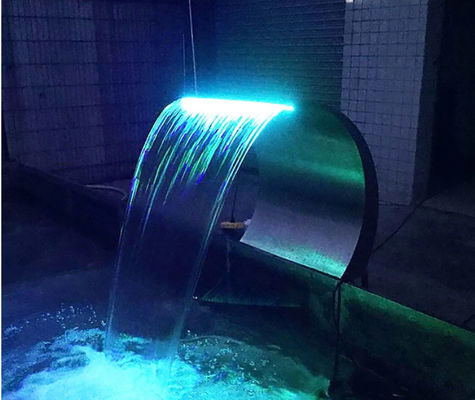Jato de aço inoxidável da cachoeira da montagem 200cm da parede