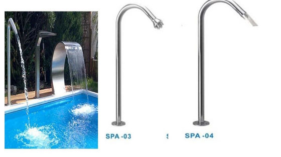 Bocal da cachoeira da lagoa do AAA ISO9001 SS304 para a massagem