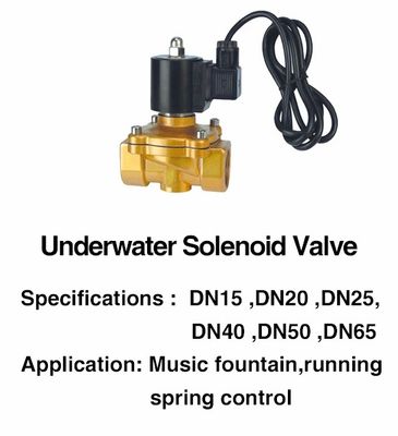 Válvula eletromagnética impermeável de bronze da água IP68 de DN25 AC/DC
