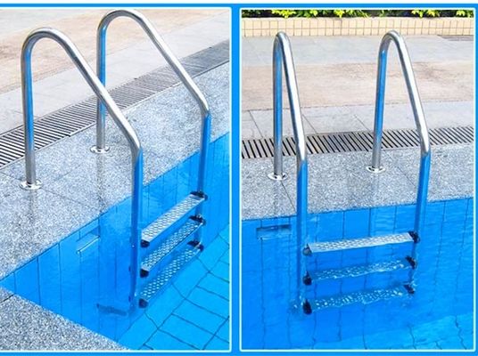 escada de aço inoxidável da piscina de 1.0mm