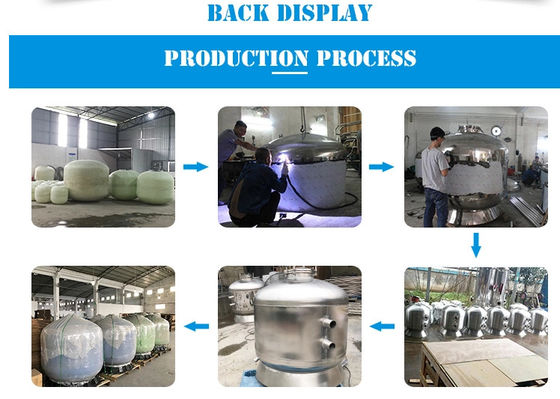 Filtros de areia 1200mm comerciais de aço inoxidável da piscina