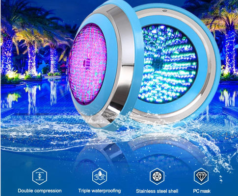 Única cor Ip68 luzes subaquáticas impermeáveis do diodo emissor de luz de 12 watts