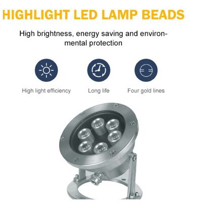 IP68 de aço inoxidável 100W Waterproof luzes subaquáticas do diodo emissor de luz