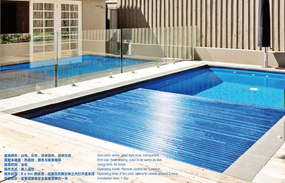 Tampa elétrica impermeável da piscina de 24V 8X5M