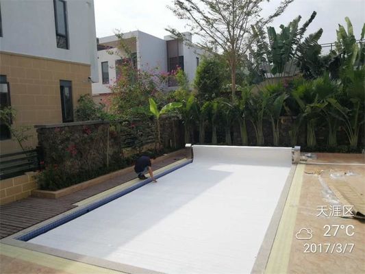 Tampa automática da piscina do PC 8X4M com um rolo