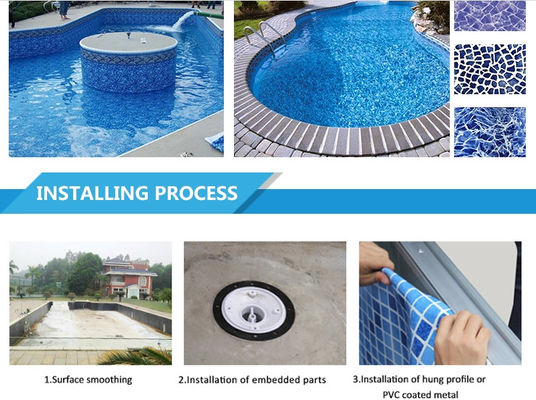 O retângulo Waterproof o forro da piscina do Pvc de 1.2mm