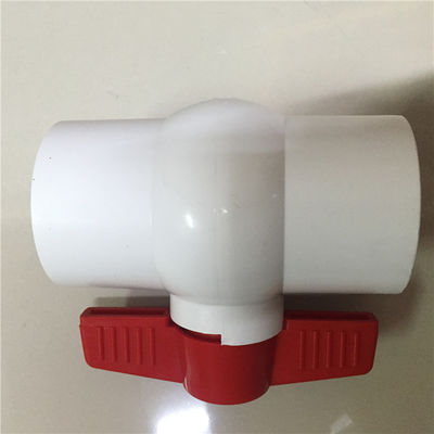 Válvula de bola comercial da tubulação de água do PVC dos acessórios da piscina