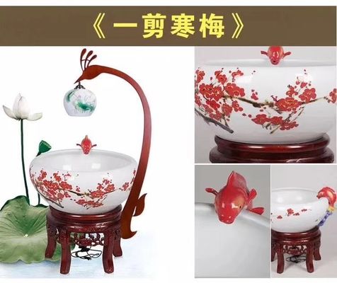 Bacia dos peixes da porcelana 460mm Koi