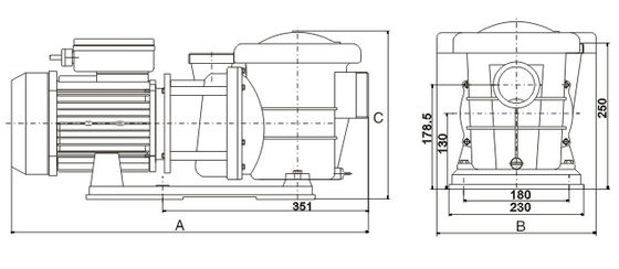 bombas da fonte da piscina 2HP