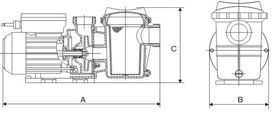 bombas da fonte da piscina 0.35Hp