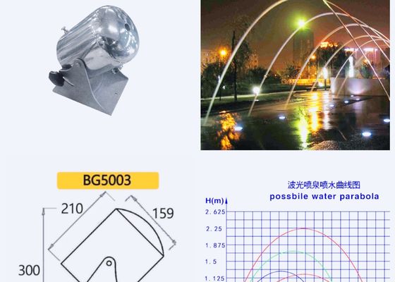 5003 L/H 14mm Jet Fountain Nozzle laminar da distância 4500 de 32m