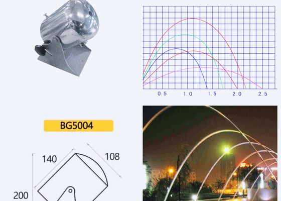 5004 L/H 14mm Jet Fountain Nozzle laminar da distância 3000 de 1m