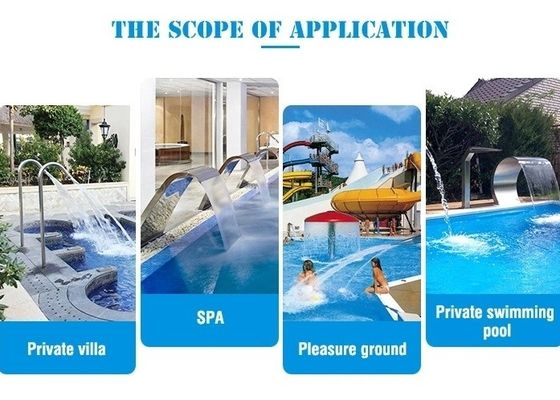 jato de aço inoxidável da cachoeira dos acessórios da fonte da associação de 600mm
