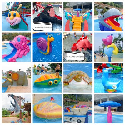 Anti fibra de vidro UV Caterpillar Aqua Water Slides do TUV