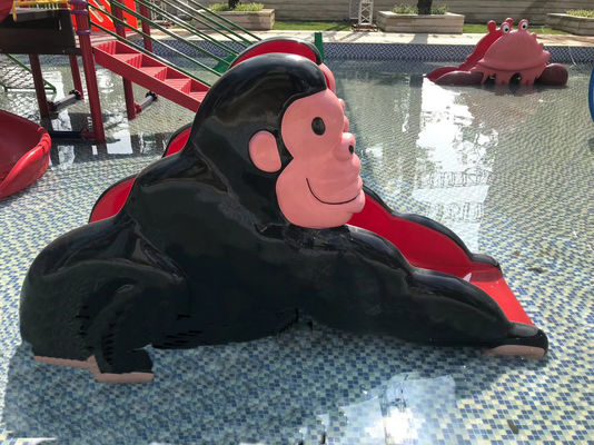 Corrediça de água do macaco da resistência de corrosão para o jogo do verão dos adolescentes interno