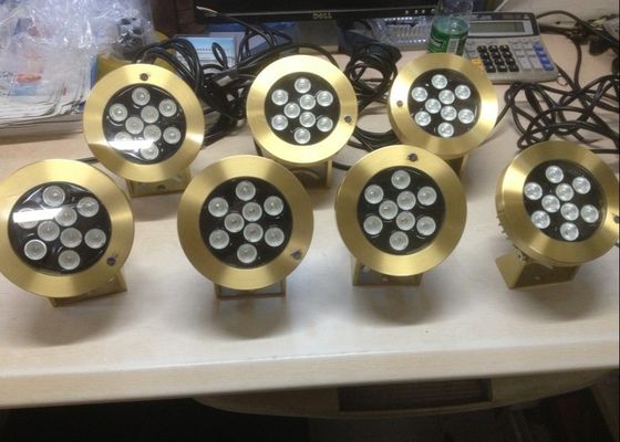 DMX512 2700K de bronze 6W RGB conduziu luzes subaquáticas da associação