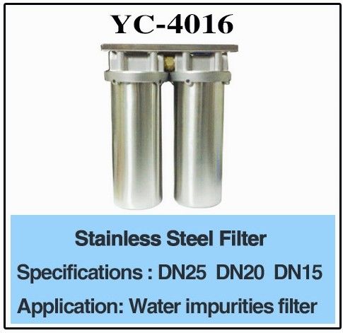 3/4" filtro de água de aço inoxidável de DN25 DN20