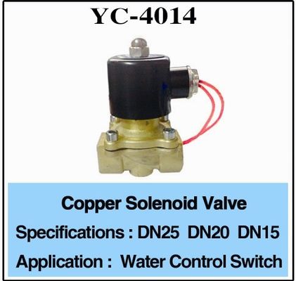 Anúncio publicitário 3/4 de polegada válvula de solenoide de bronze da água de 1 polegada